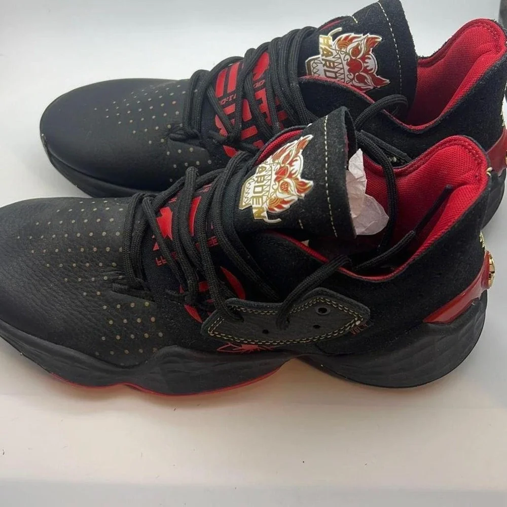 Harden Vol.4 basketball shoes Regular fit Lace up EF9926 Leather‎ NWB Men 8.5